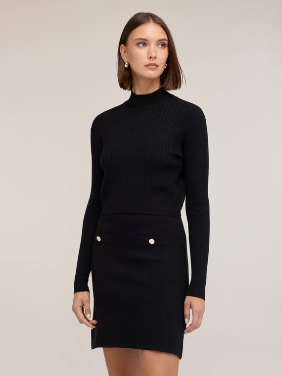 Viscose-blend knitwear set