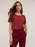 Bluse mit Strickb&uuml;ndchen image number 0
