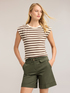 Striped ribbed jersey T-shirt image number 2