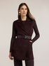 Belted double wool blend vest image number 0