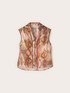 Lyocell canvas shirt with ikat print image number 4