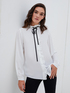Camicia con fiocco e rouches image number 2