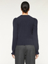 Crew-neck sweater with puff sleeves image number 1