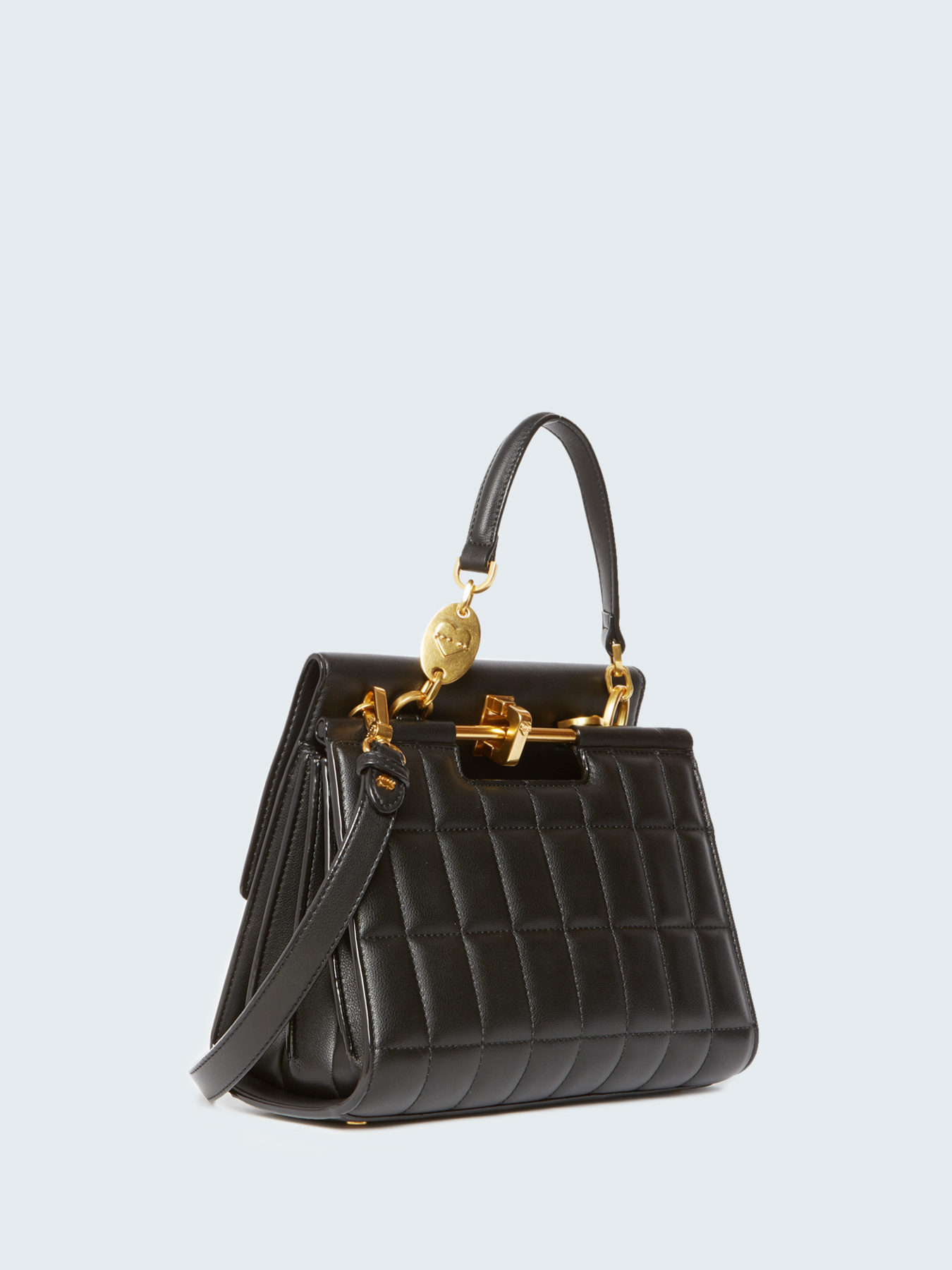 Faux leather split pleat Iconic bag image number 1