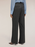 Palazzo pants in yarn-dyed fabric image number 1