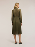 Pleated georgette shirtdress image number 1