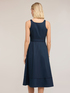 Flare dress in poplin with ajour&eacute; image number 1