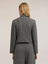 Cropped checked blazer image number 1