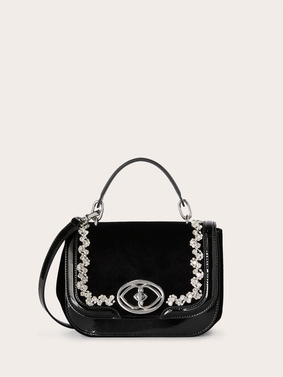 Sac bandouli&egrave;re avec pierres