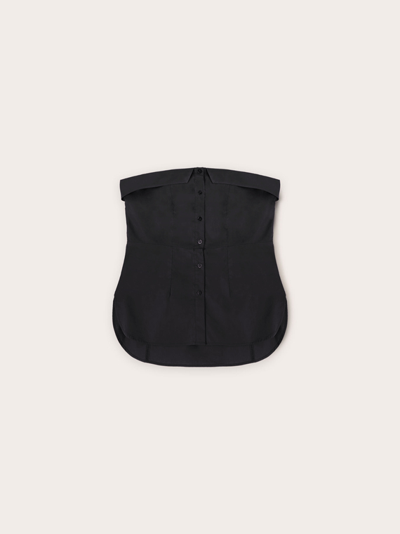 Bustier top with buttons