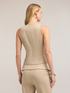 Gabardine vest with belts image number 1