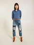 Jeans boyfit patchwork image number 2