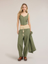 Bustier top in linen lyocell blend image number 2