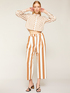 Striped cropped shirt image number 3