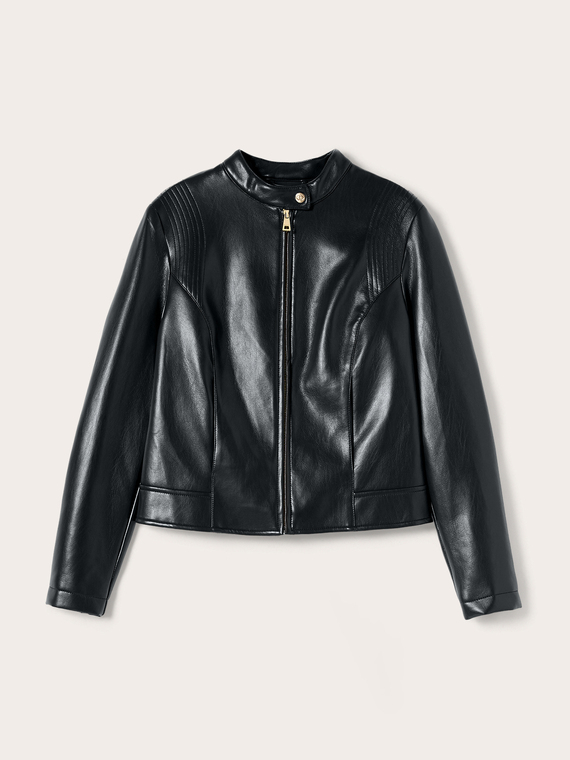 Perfecto avec fermeture &eacute;clair et coutures sur mesure