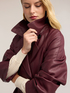 Belted glossy trench coat with buckle image number 3