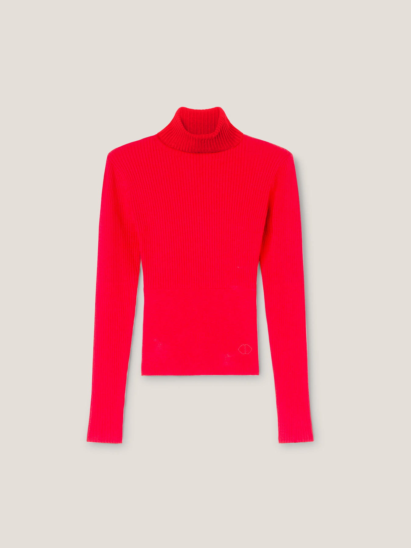 Dolcevita in maglia a coste image number 3