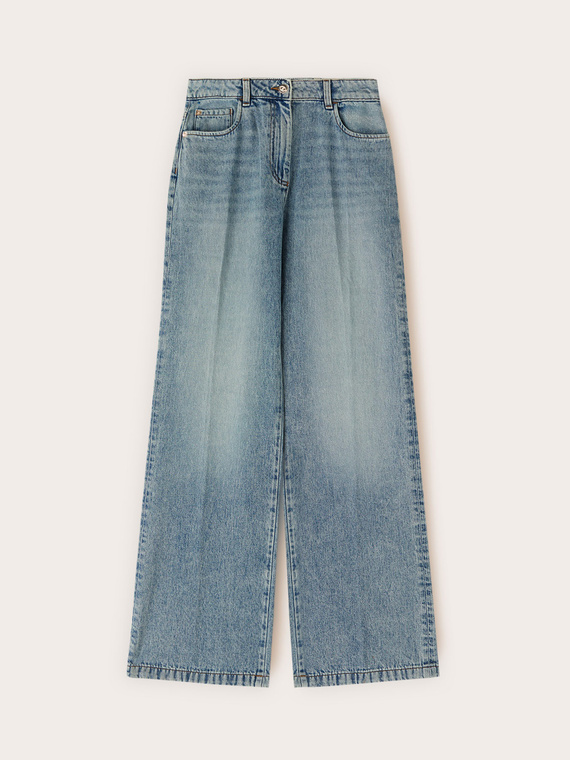 Jeans mit weitem Bein