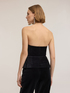 Velvet bustier top with sweetheart neckline image number 1