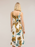 A-line poplin dress with print image number 1