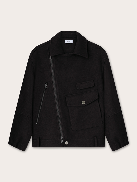 Gab&aacute;n de pa&ntilde;o de lana mixta