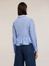 Camicia a righe con volant image number 1