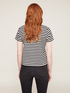 Striped boxy T-shirt with pocket image number 1