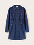 Rochie scurtă tip cămașă din denim image number 5
