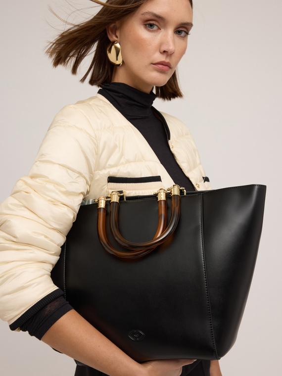 Shopping bag con doppi manici