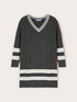 Oversize-Kleid aus Woll-Mischstrick mit Streifen image number 4