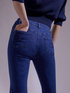 Flared high-waist jeans image number 3