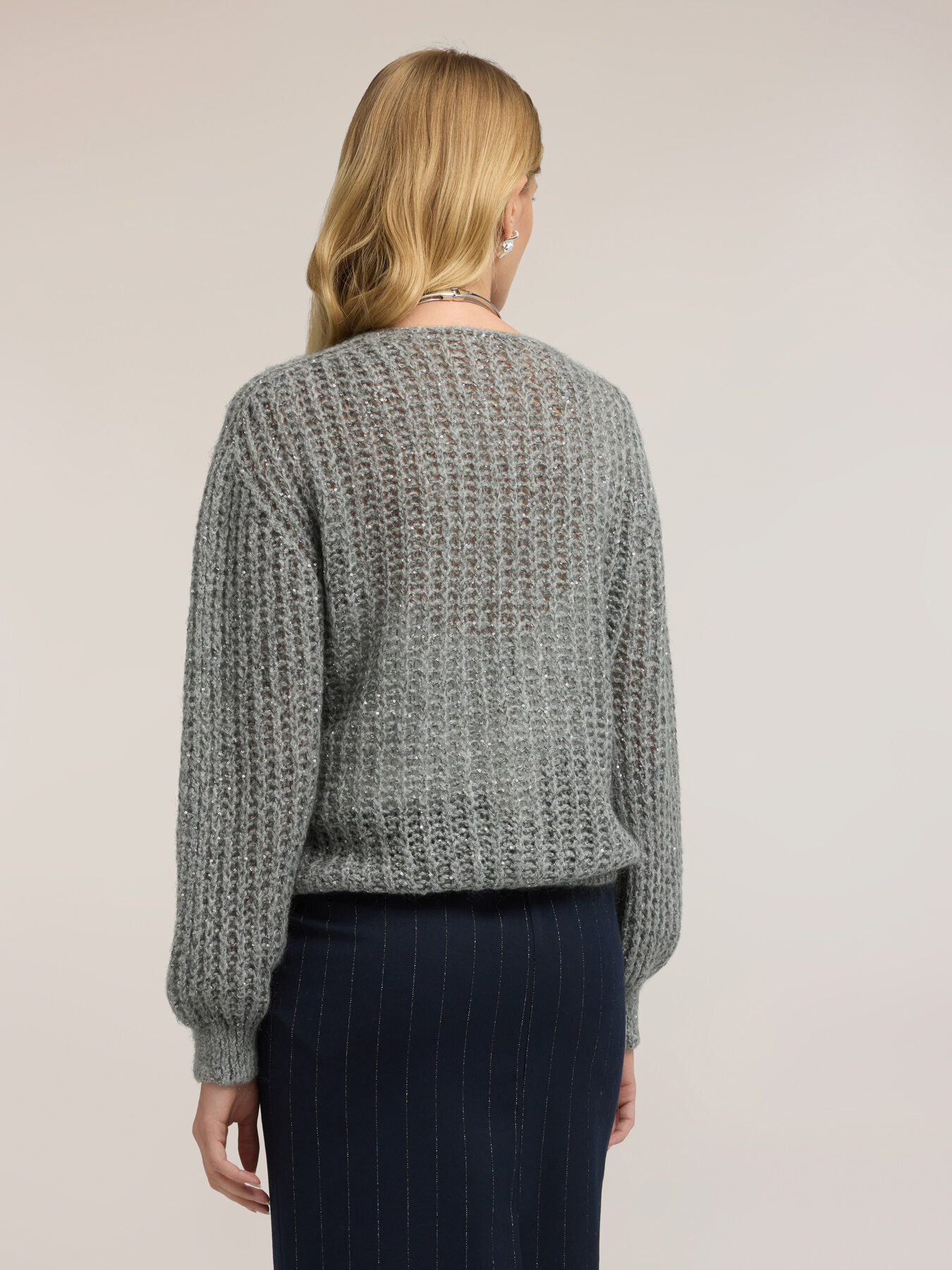 Sequined mohair-blend cardigan image number 1