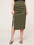Pencil skirt with gathers image number 0