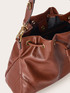 Bucket bag with drawstring and double shoulder strap image number 3