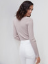 Ribbed sweater with square neckline image number 1