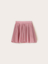 Flared striped poplin mini skirt image number 4