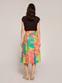 Circle skirt with floral pattern sash image number 2