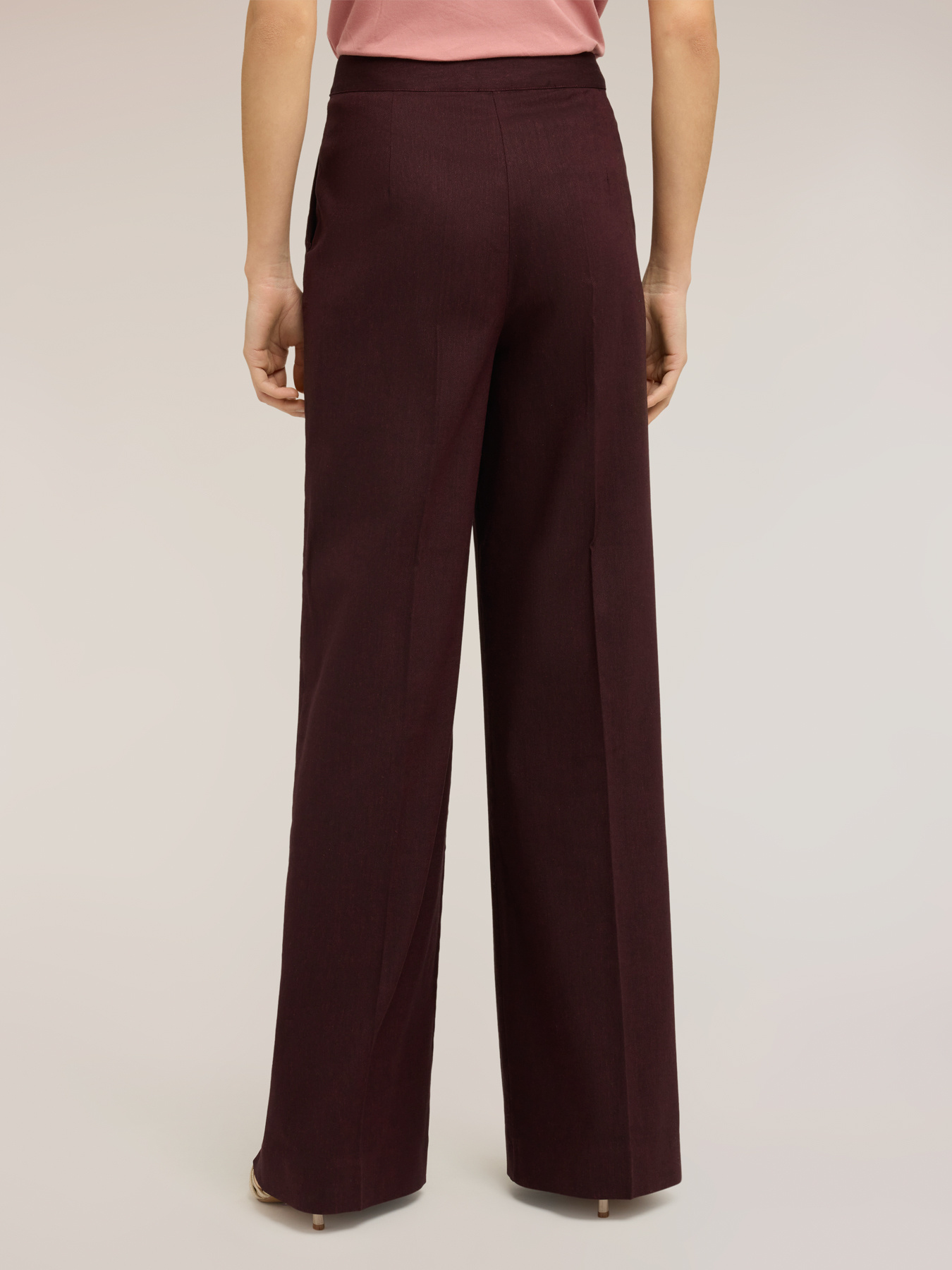 Palazzo-Hose aus Leinenmischung image number 1