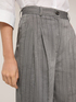 Striped linen blend palazzo pants image number 3