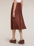 Jupe midi ligne A en satin image number 1