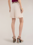 High-waisted poplin shorts with belt image number 1