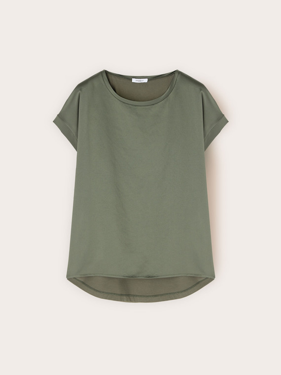 Two-material T-shirt