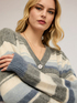 Striped wool blend jumper image number 3