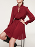 Short dress with bow and long sleeves image number 0