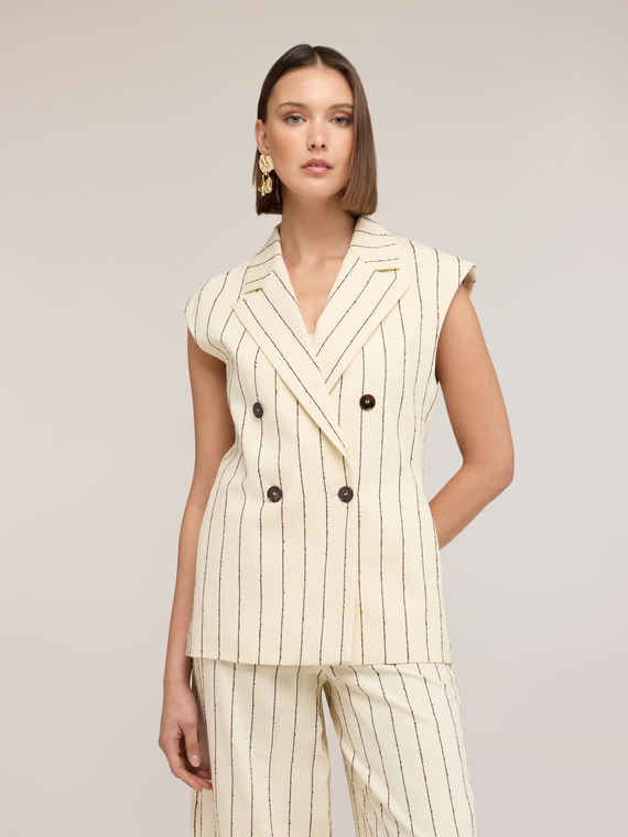 Gilet gessato The Tailoring Lab