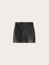 Coated fabric miniskirt image number 4