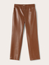 Regular fit trousers with shiny effect image number 4