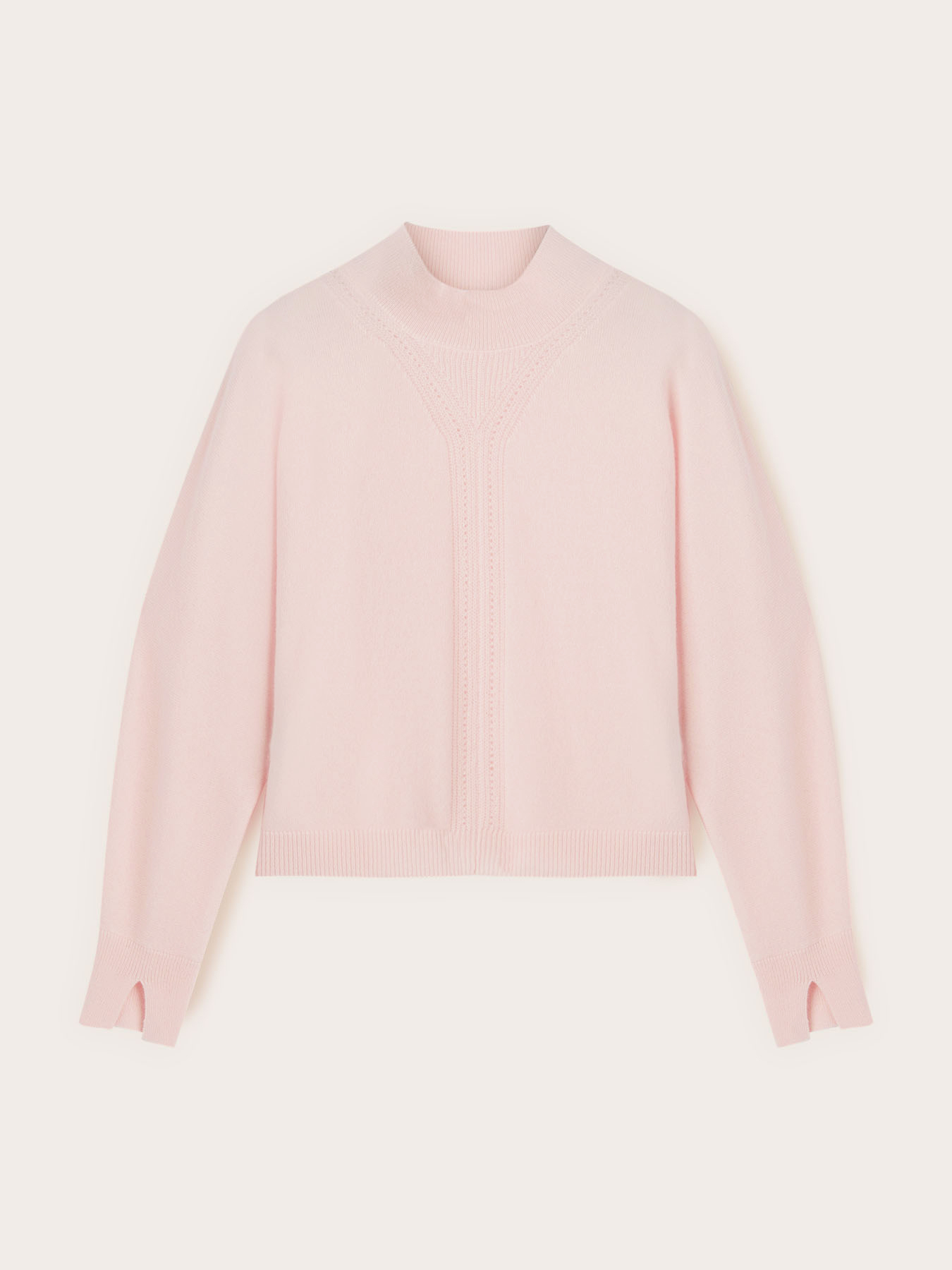 Rundhals-Pullover aus Kaschmir mit Ajour&eacute; image number 4