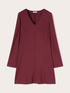 Flared dress in Milano stitch image number 4