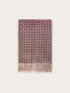 Langer Jacquard-Schal mit Fransen image number 1